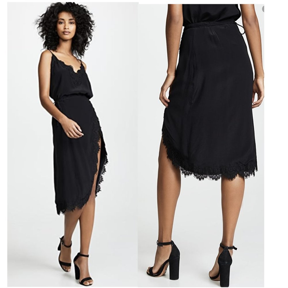 Lace wrap skirt